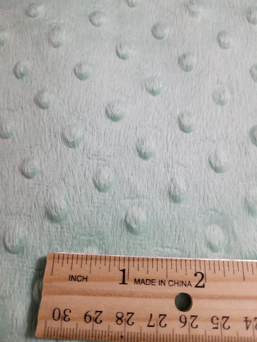 Soft Dimple Minky Sewing Fabric 2 Pieces Mint Green & Butter Yellow (1530)
